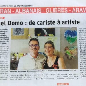 Article paru dans le journal LE DAUPHINé en décembre 2022